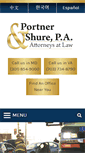 Mobile Screenshot of portnerandshure.com